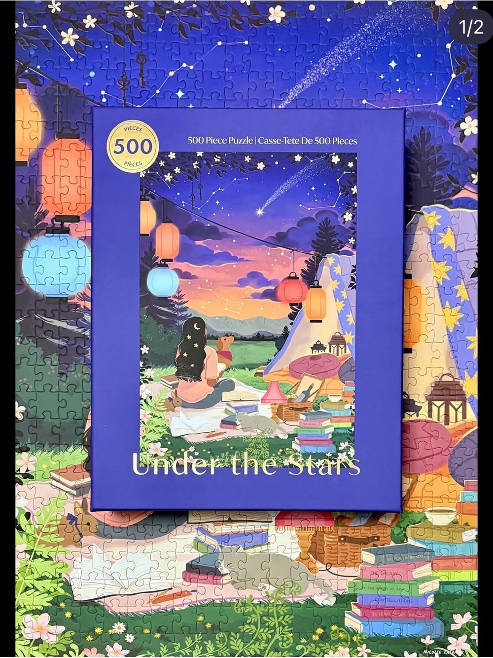 Under the Stars 500-Piece Puzzle - Hobbry / Indigo